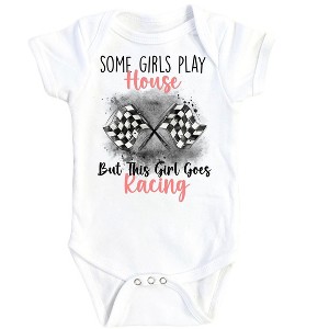 Racing Pink - Baby Boy Girl Clothes Infant Onesie® Funny Cute Newborn GS1 - 1 of 1