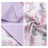 Unique Bargains Soft Breathable Floral Pattern Machine Washable Envelope Closure Pillowcase 2 Pcs - 4 of 4