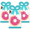 Big Dot of Happiness Donut Worry, Let's Party - Square Favor Gift Boxes - Doughnut Party Bow Boxes - Set of 12 - 2 of 4
