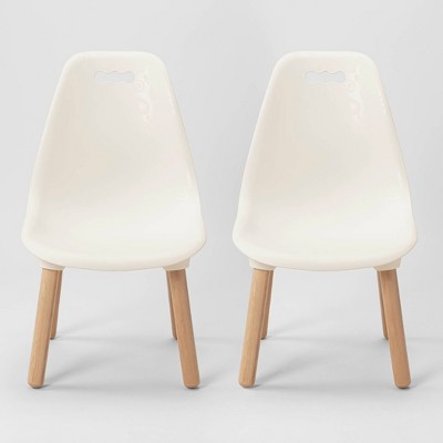 Set Of 2 Kid Century Modern Kids Chairs Ivory B. Spaces Target