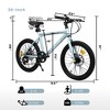 Gulches Kids' Mini Road Bike, Durable Steel Frame (Geometric Design), 7-Speed Precision Shifting, All-Weather Dual Disc Brakes - 3 of 4