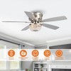 Parrot Uncle 48" Modern Crystal Flush Mount Ceiling Fan with Remote - 2 of 4