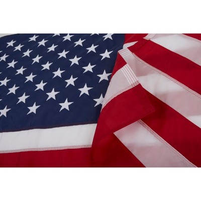 Patriotic 5' x 8' Nylon American Flag with Embroidered Stars