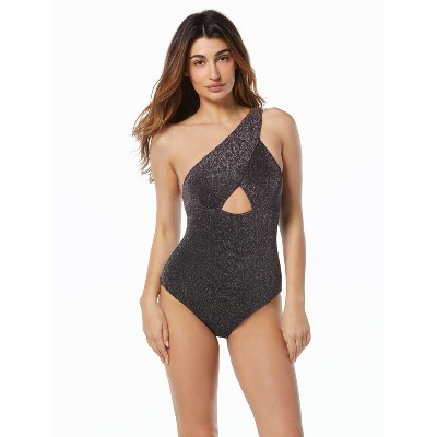 Carmen Marc Valvo One Shoulder One Piece Swimsuit