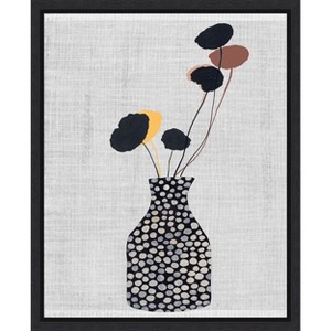 Amanti Art Decorated Vase with Plant II by Melissa Wang Canvas Wall Art Print Framed 16 x 20-in. - 1 of 4