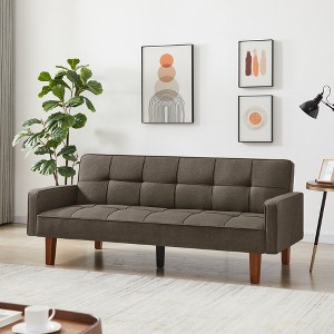 DOMETOUR Sofa Bed for Living Room, Morden Design Convertible Sofa Multi-function Leisure Sleeper Couch - 1 of 4