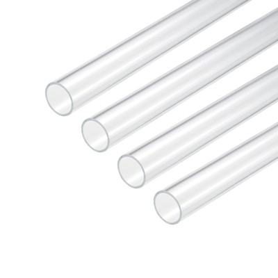 Unique Bargains Lamp Lantern Water Cooling System Acrylic Round Tubes 4 Pcs 10"