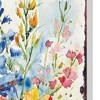 HomeRoots 30" Blue Pink White And Yellow Solid Wood Watercolor Floral Garden Stake - 4 of 4