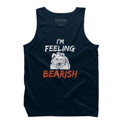 Men's Design By Humans I'm Feeling Bearish By MadderTees Tank Top