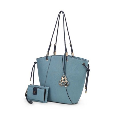 MKF Collection Liv Vegan Leather Women’s Tote Handbag with Matching Wallet by Mia K