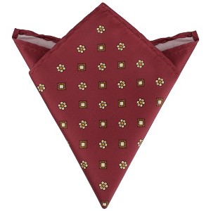 INSPIRE CHIC Men's Classic Modern Geometric Pocket Squares - 1 of 4