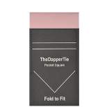 TheDapperTie - Men's Cotton Solid Color Rectangle Pre Folded Pocket Square on Card