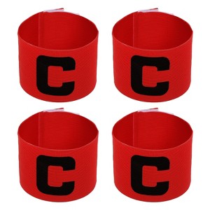 Unique Bargains Nylon Elastic Soccer Protective Captain Armband for Team Training 4 Pcs - 1 of 4
