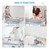 Portable Baby Changing Table, Foldable Diaper Change Table with Wheels, Adjustable Height, Cleaning Bucket - 3 of 4