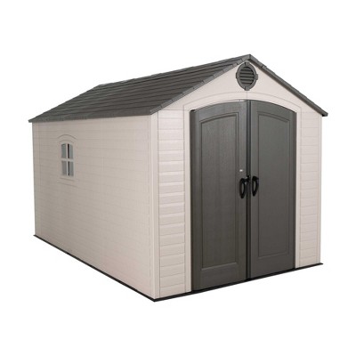 Lifetime 8 ft. x 12.5 ft. Outdoor Storage Shed, Tan (6402)