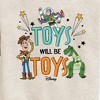 Boys' - Disney - Toys Will Be Toys Graphic Long Sleeve Fleece Sweatshirt - 2 of 4