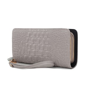 MKF Collection Eve Genuine Leather Crocodile-embossed Women’s Wristlet Wallet by Mia K - 1 of 4