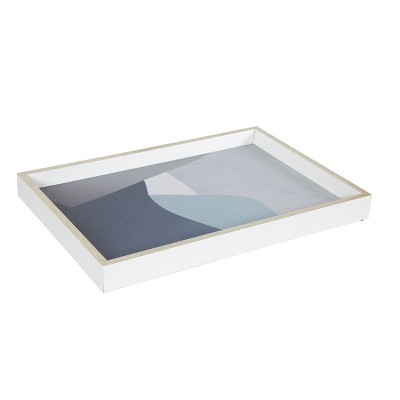 Amanti Art Facade Decorative Wood Ottoman/Coffee Table Tray 13x19 Inch