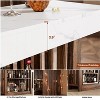 TackView 63" Long Bar Table-Counter Bar Height Pub Table with 2 Tier Storage Shelves,Only Table - 4 of 4