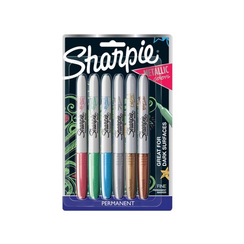 Sharpie 6pk Permanent Marker Metallic Fine Tip Multicolor Target