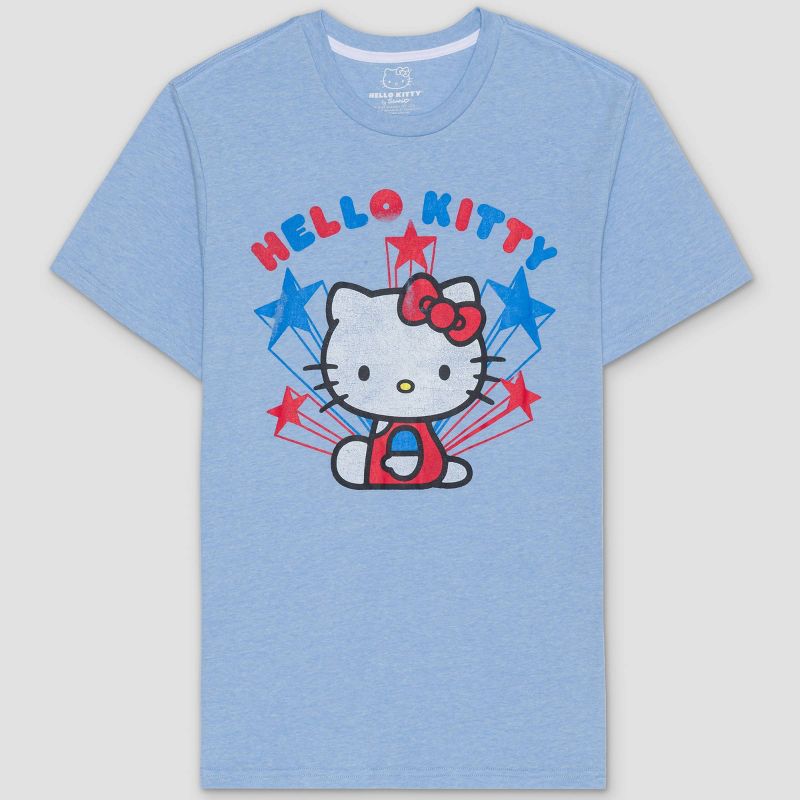 Men&#39;s Hello Kitty USA Short Sleeve Graphic T-Shirt - Blue, 1 of 4