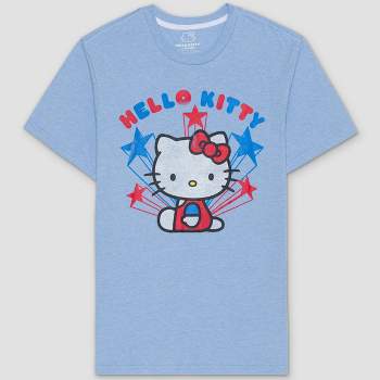 Men's Hello Kitty USA Short Sleeve Graphic T-Shirt - Blue