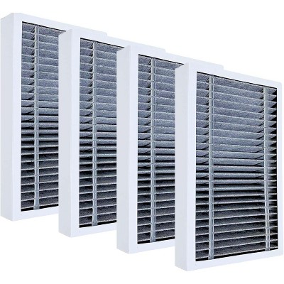 Nispira True HEPA Filter Replacement Compatible with Filtrete F2 Odor Air Purifier FAP-C02-F2 FAP-T03-F2. Compared to part F2 FAPF-F2-O, 4 Packs