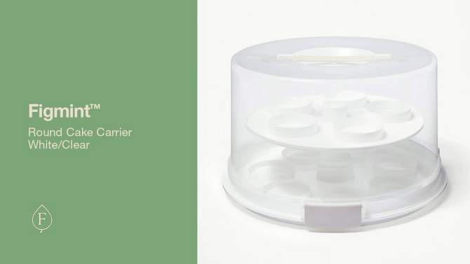Round Cake Carrier White/Clear - Figmint&#8482;, 2 of 7, play video