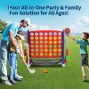 4 in a Row Tabletop Game, 3.6 Ft 4 to Score Game for Kids & Adults, Indoor/Outdoor Family Yard, Portable Giant 4 Row Game with Carrying Bag for Home - 4 of 4