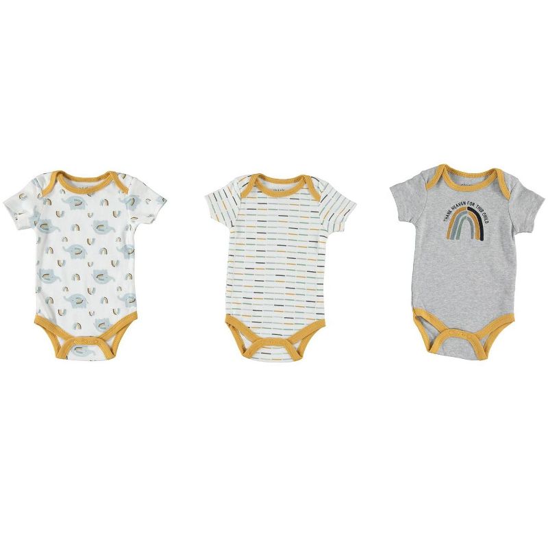 Chick Pea Gender Neutral Baby Onesie Short Sleeve Bodysuit Cute Baby Shower Gift, 2 of 3