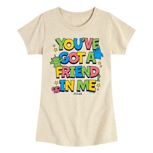 Girls' - Toy Story - Youve Got A Friend In Me Fitted Short Sleeve Graphic T-Shirt - 1 of 3