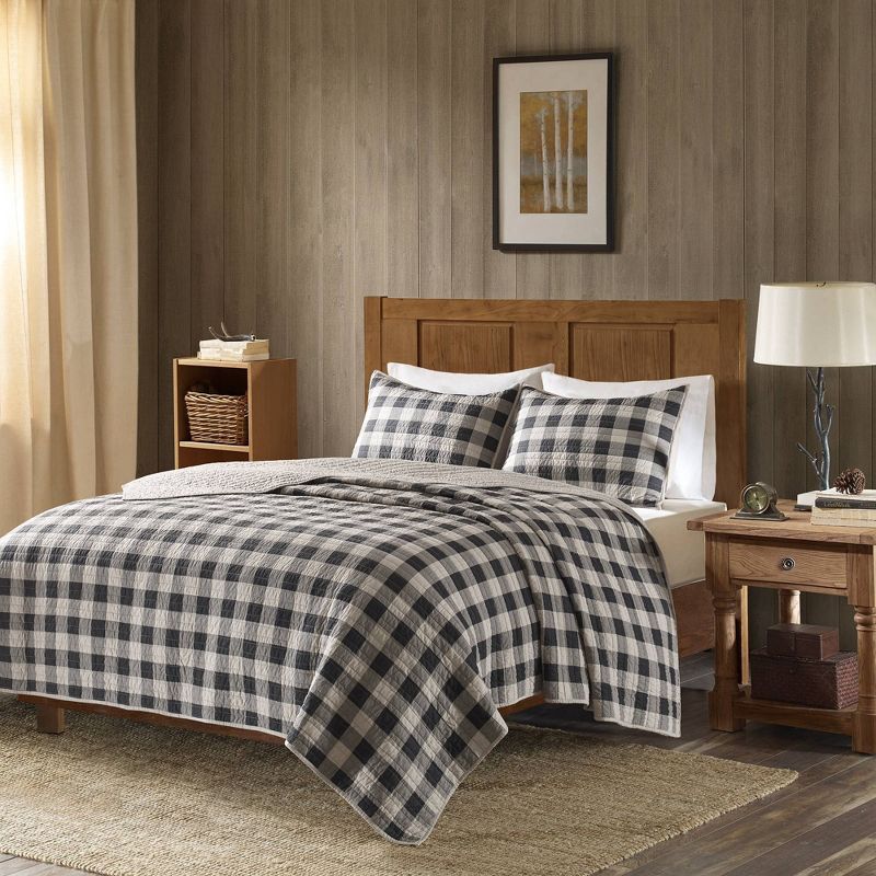 Woolrich 3pc Buffalo Check Oversized Quilt Mini Set, 1 of 8