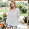 Anna-Kaci Women's Chiffon Blouse Swiss Dot Top for Everyday Looks - 2 of 4