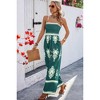 I AM A FASHION JUNKY Geo Print Off Shoulder High Waist Fit Jumpsuit - 3 of 4