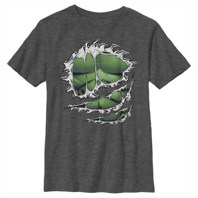 Boy's Marvel Incredible Hulk Ripped Shirt T-shirt : Target