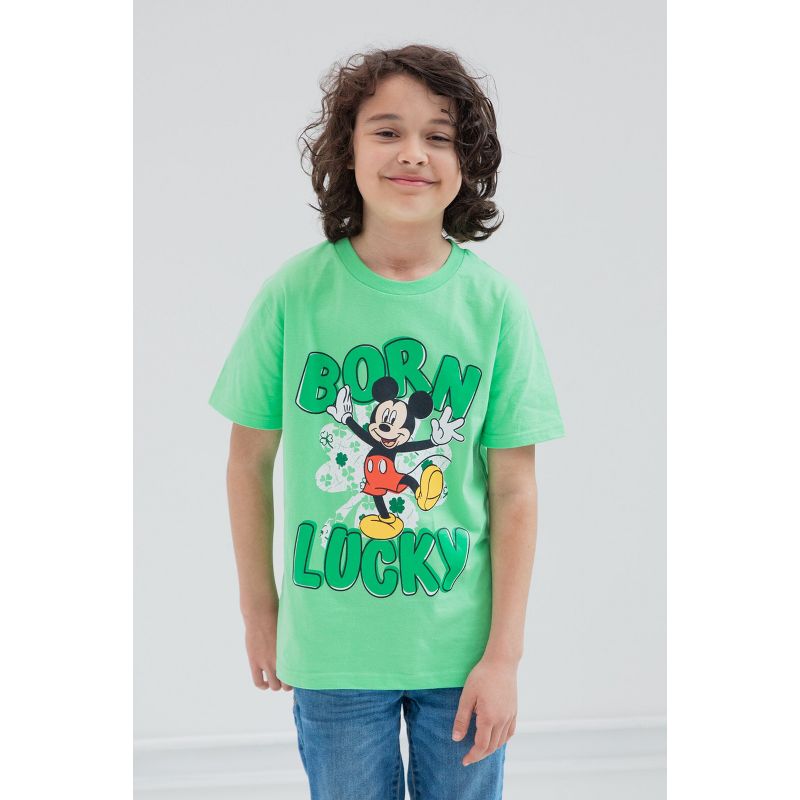 Disney Mickey Mouse T-Shirt Toddler to Big Kid - Valentine's Day, St. Patrick's Day, July 4th, Christmas, Halloween, 5 of 7