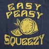 Womens Easy Peasy Lemon Squeezy T Shirt Funny Relaxed Lemons Saying Joke Tee For Ladies - Crazy Dog Women's T Shirt - 2 of 4