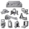 Garvee 12PCS Modular Kids Couch for Toddler Playroom, Bedroom Imaginative Furniture(Gray) - 2 of 4