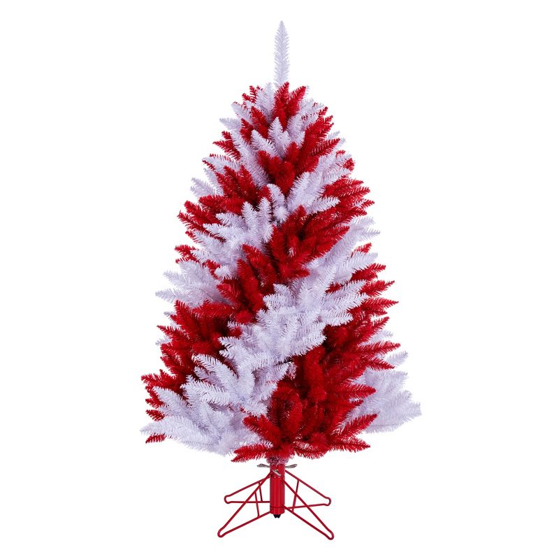 Vickerman Artificial Candy Cane Christmas Tree, 1 of 5