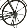 15"x9.5" Set of 2 Metal Bike Clocks Black/White - Olivia & May - 3 of 4