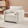 NicBex Modern Plush Chenille Single Sofa Couch with Pillows,Upholstered Ergonomic Reading Sofa Chair for Living Room,Bedroom - 2 of 4