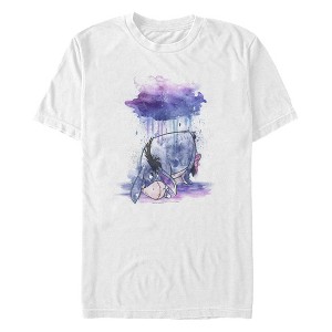 Men's Winnie the Pooh Rainy Watercolor Eeyore T-Shirt - 1 of 3