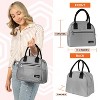 OPUX Insulated Lunch Box Women, Cooler Bag Tote Girls Kids Teen Adult, Soft Reusable Thermal Meal Prep Purse - 3 of 4