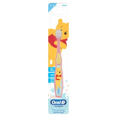 Oral-B Baby Toothbrush featuring Disney's Pooh, Baby Soft Bristles, 0-3 years