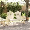 vidaXL Patio Adirondack Chair 2-Seater Solid Wood Fir - 3 of 4