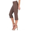 Rekucci Women’s Pull-On Comfort Capri Pants with Back Lacing Detail & Pockets – Mid-Rise Stretch Capris - 2 of 4