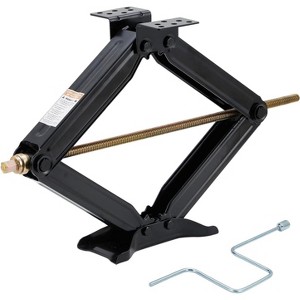 Acekool 24 Inch Scissor Lift Jack with Handle, Portable Car Jack for Sedan SUV Truck RV, 7500 Lbs Shop Equipment Stabilizer, Black, 1 Piece - 1 of 4