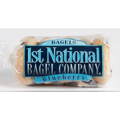 1st National Blueberry Bagels - 14.25oz/5ct