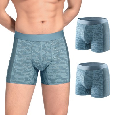 CARER 2PK Incontinence Underwear for Men Washable Leakproof Mens Incontinence Boxer Briefs for Bladder Leakage 80ml Absorbency Reusable