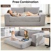 Memory Foam Corduroy Convertible 2-in-1 Sofa Bed with No Assembly, Compact Size, and Multi-Scenario Use - 2 of 4